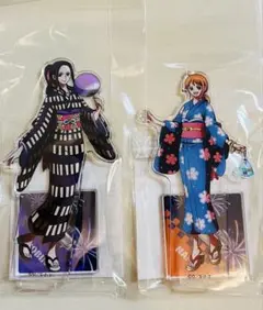 麦わらストア ワンピース 新宿出張店 限定 アクリルスタンド ナミ ロビン 京王