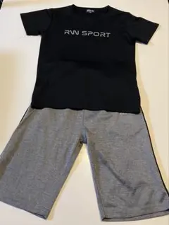 Tシャツとパンツのセット150cm ブラック/グレー