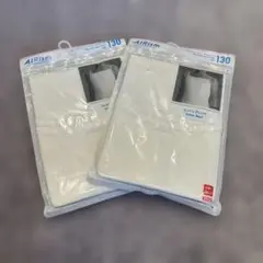 新品未使用UNIQLO AIRism コットンブレンド 130サイズ 2枚セット