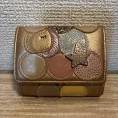 ツモリチサト　ミニ財布　３つ折り財布　新マルチドット　ピンク
