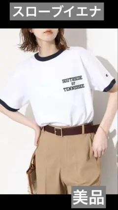 スローブイエナ　Champion リンガーTシャツ