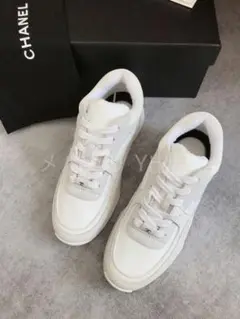 CHANELシャネル スニーカー スエード ファブリック