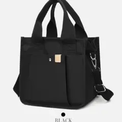 トートバッグ ブラックミニバッグ キャンバス 帆布 お散歩バッグ カジュアル