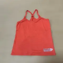 オレンジ色ノースリーブタンクトップ L (140)
