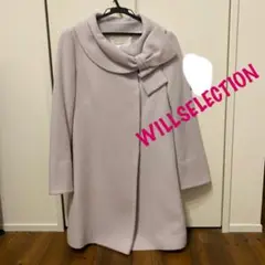 WILLSELECTION ウィルセレクション モッサリボンカラーコート コート
