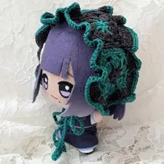 〈グリーン×ブラック〉ぬい服　ヘッドドレス　にじぬい　ちびぐるみ