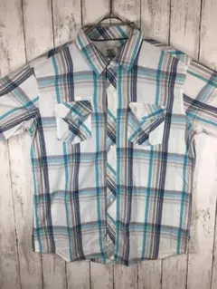 ECKO UNLTD　 半袖シャツUSA古着＊ブルー XLサイズ 　K-8-21