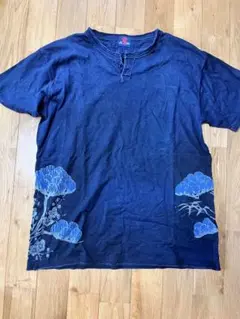 エターナル　和柄　藍染　Tシャツ　松竹梅