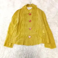 machiko jinto マチコジントドット柄シースルーコットンジャケット
