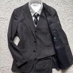 ★3ピース★ SUIT SELECT セットアップスーツ グレンチェック 4S