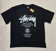 ★新品未使用★ ステューシー ワールドツアー STUSSY Tシャツ L 黒