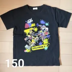 スプラトゥーン3 Tシャツ 150 Splatoon ブラック バンダイ