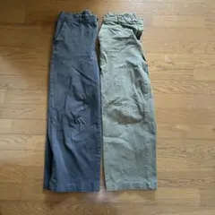 MUJI チノパン グレー カーキ Lサイズ