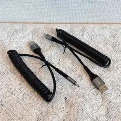 2本セットSUNGUY USB C ケーブル 0.4Mから1Mまで 伸びる