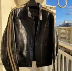 Premium Denim レザー ジャケット Sサイズ