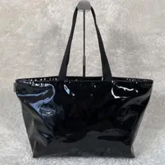 エルベシャプリエ トートバッグ 1025VE エナメル ノワール