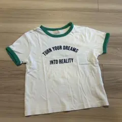 petit main パイピングロゴTシャツ