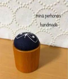 ミナペルホネン ウッドボール ピンクッション オブジェ ちょうちょ ①