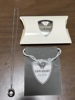 ライオンハート LIONHEART ステンレス ラージダブルリングネックレス