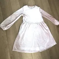 ❤️1回使用 150センチのワンピース　ピンクサテン 長袖 パーティーにも