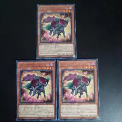 遊戯王　レッドローズドラゴン　字レア　3枚セット