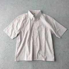 old uniqlo チェック シャツ 短丈 ボックスシルエット　t