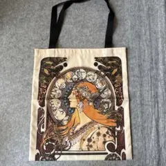 ミュシャ 名画トートバッグ デジタルプリントアート エコバッグ レディース