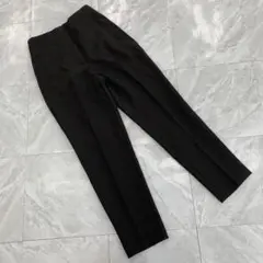 ZARA スラックス ブラック テーパード ミディ丈 ポケット Sサイズ