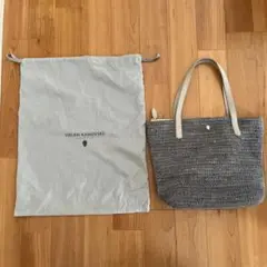 美品　HELEN KAMINSKI ブルーグレー ショルダーバッグ