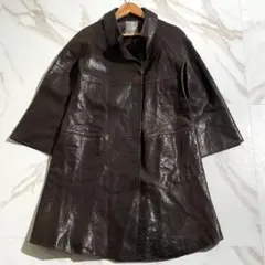 美品✨ DAMA Collection ラムレザー コート Aライン Mサイズ