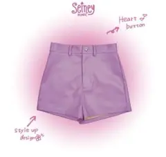 Seiney BLONDE Heart leather shortpants