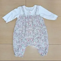 西松屋　花柄ロンパース 70cm