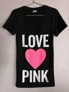 【美品】Victoria’s Secret PINK ピンク　ロゴTシャツ