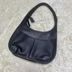 【美品】オールドコーチ クラブタンレザーショルダーバッグ ブラック 9033