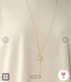 ロングネックレス　ネックレス　シンプルネックレス　パールネックレス