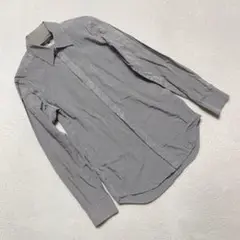 COMME CA ISM シャツ ストライプ 長袖 モノトーン XSサイズ 大人