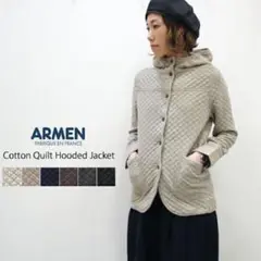 ARMEN アーメン キルティングジャケット コットンキルトフード付きジャケット