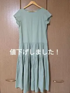 LEPSIM カーキ フリーサイズ ロングワンピース