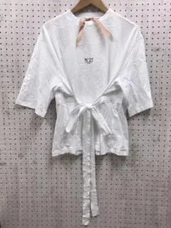 N°21インポート古着 モード フロントリボン ビッグシルエット トップス