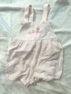 familiar ピンク 刺繍ロンパース 80