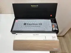 keychron k8 キーボード 茶軸 パームレスト付