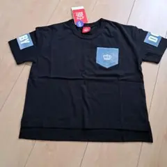BABY DOLL 黒 Tシャツ 120cm デニムポケット付き