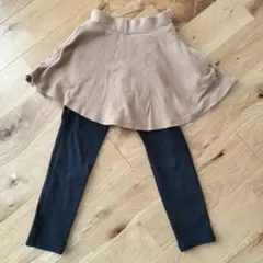 レギンス付スカート 100cm ベージュ