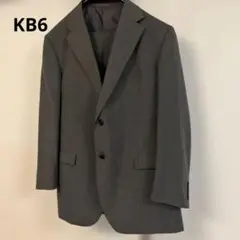 ビジネススーツ④ グレー ストライプ ウール混　GIOVANNI AREZZO