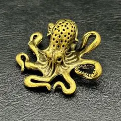 KM036 蛸 タコ 真鍮 像 置物 置き物 インテリア たこ レトロ 新品