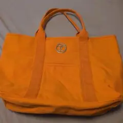 オレンジキャンバストートバッグ