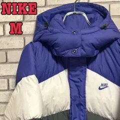 《美品》NIKE☆ナイキ ダウンジャケット 極暖 レディース 青 白 グレー M