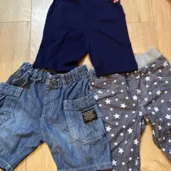 HOT BISCUITS ネイビー ハーフパンツ　など3つセット　110cm