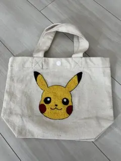 ピカチュウ刺繍トートバッグ