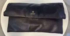 nano 黒 レザークラッチバッグ